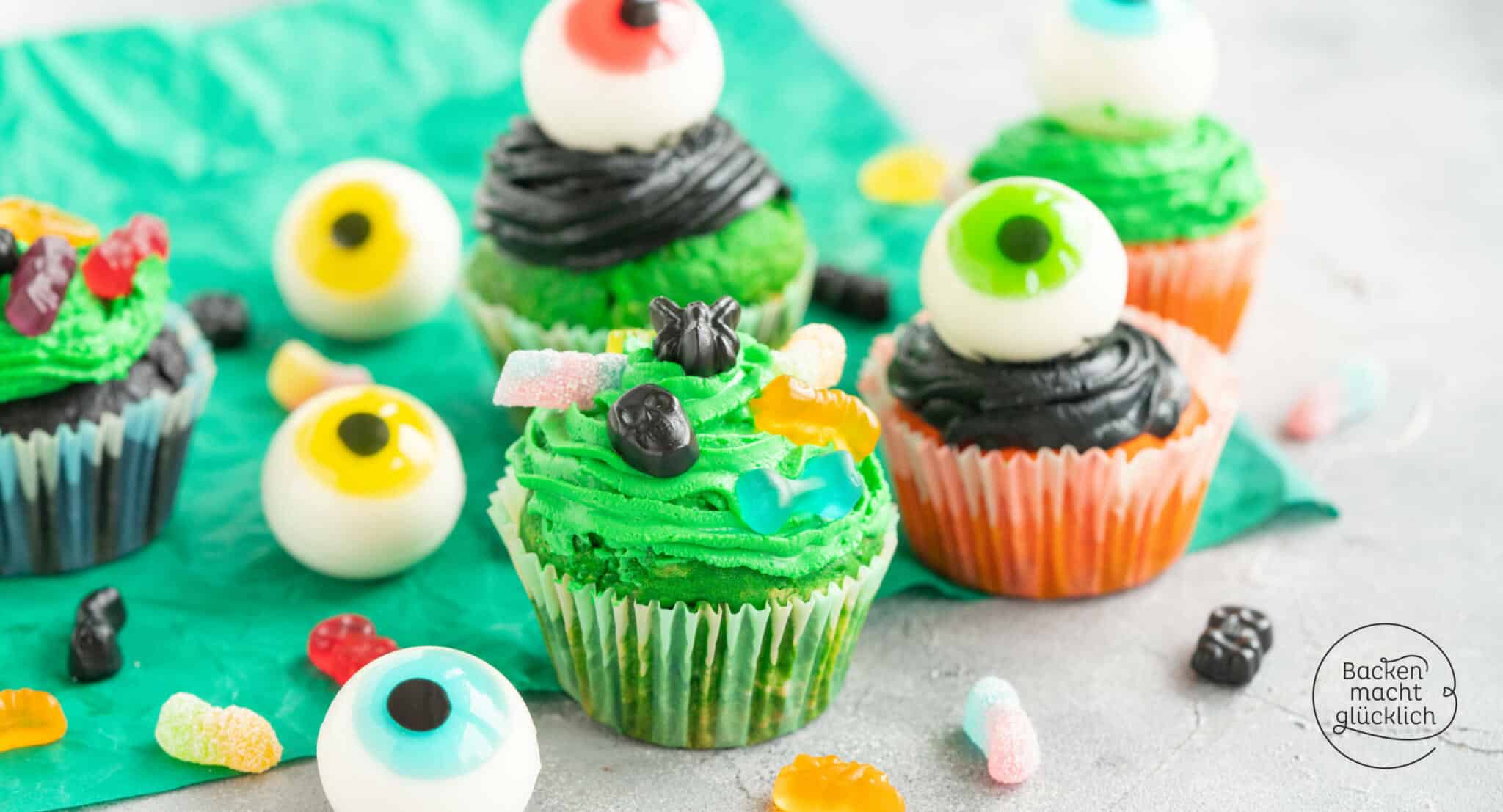 Einfache Halloween-Cupcakes | Backen macht glücklich