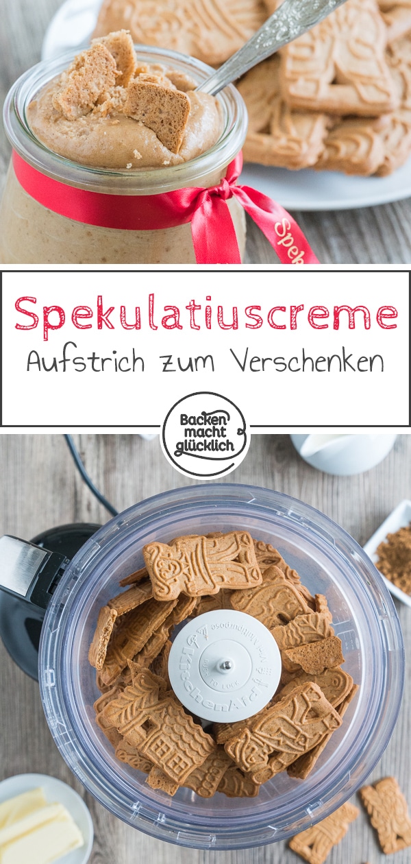 Kekse als Brotaufstrich: So einfach kann man Spekulatiuscreme selbermachen. Ein köstliches Geschenk aus der Küche.