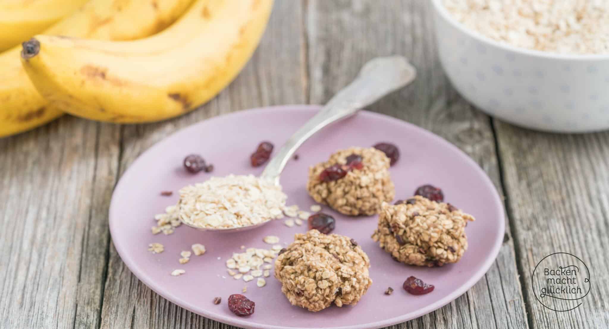 Haferflockenkekse ohne Zucker und Mehl