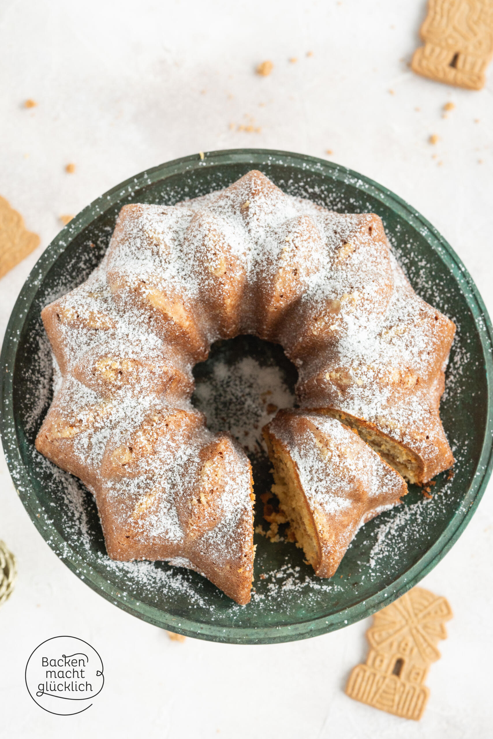 Kuchen mit Spekulatius