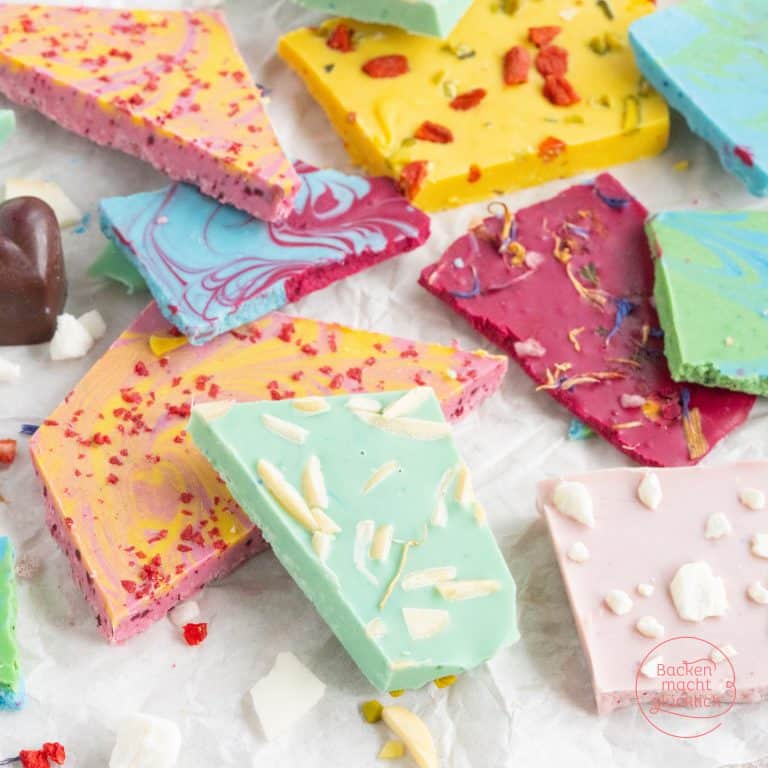 Bunte Schokolade selber machen