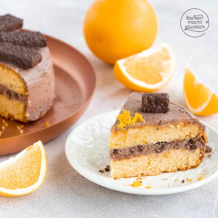Köstliche Schokoladen-Orangen-Torte