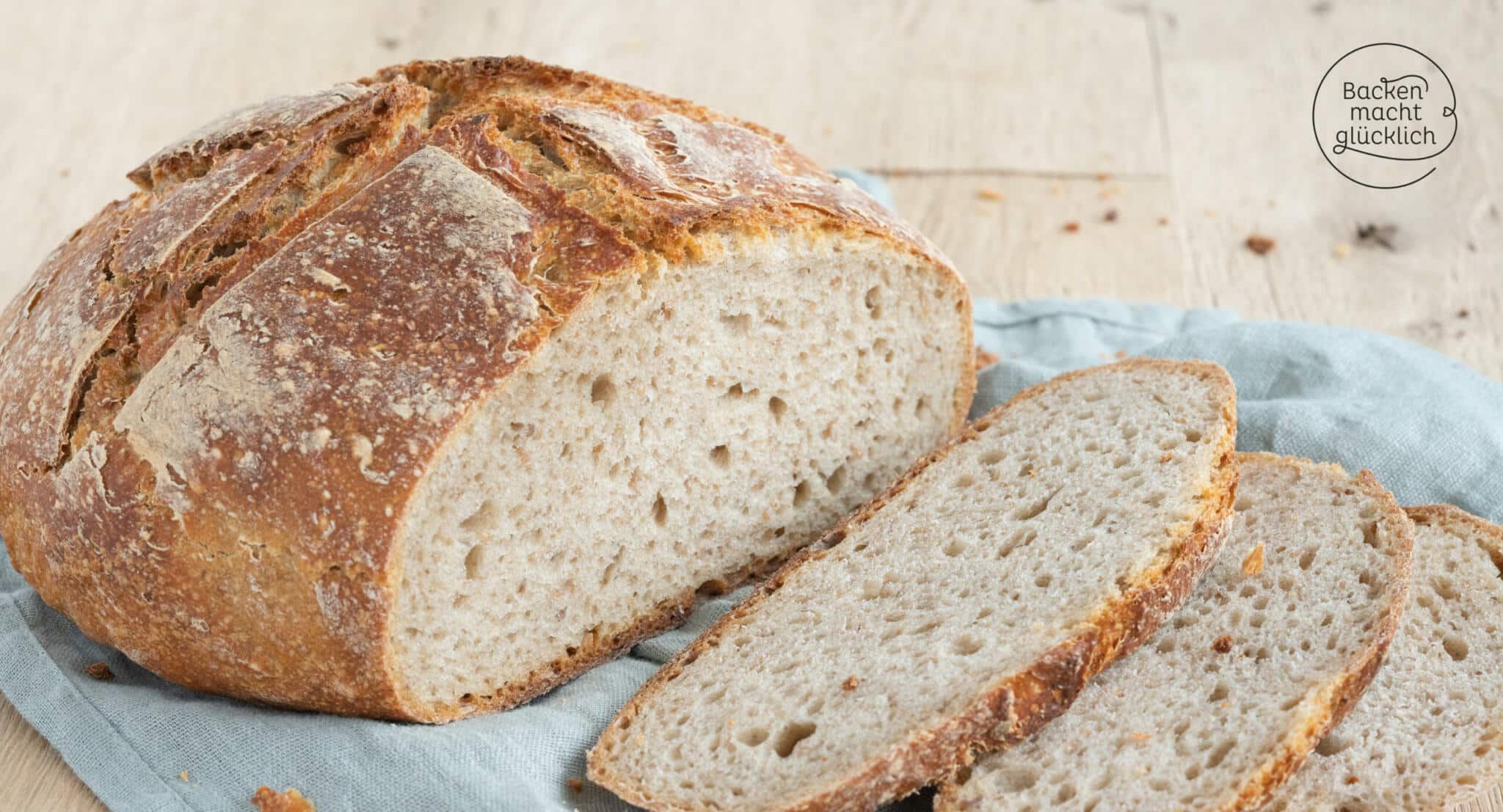 Sauerteig-Bauernbrot ohne Hefe