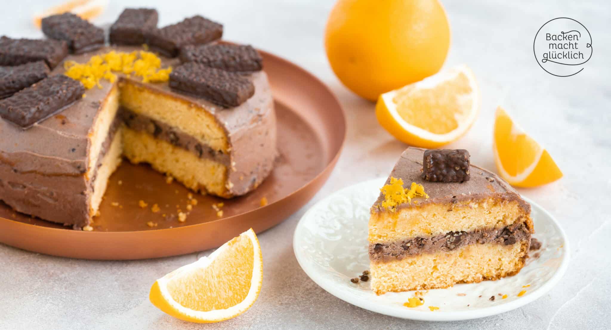 Köstliche Schokoladen-Orangen-Torte