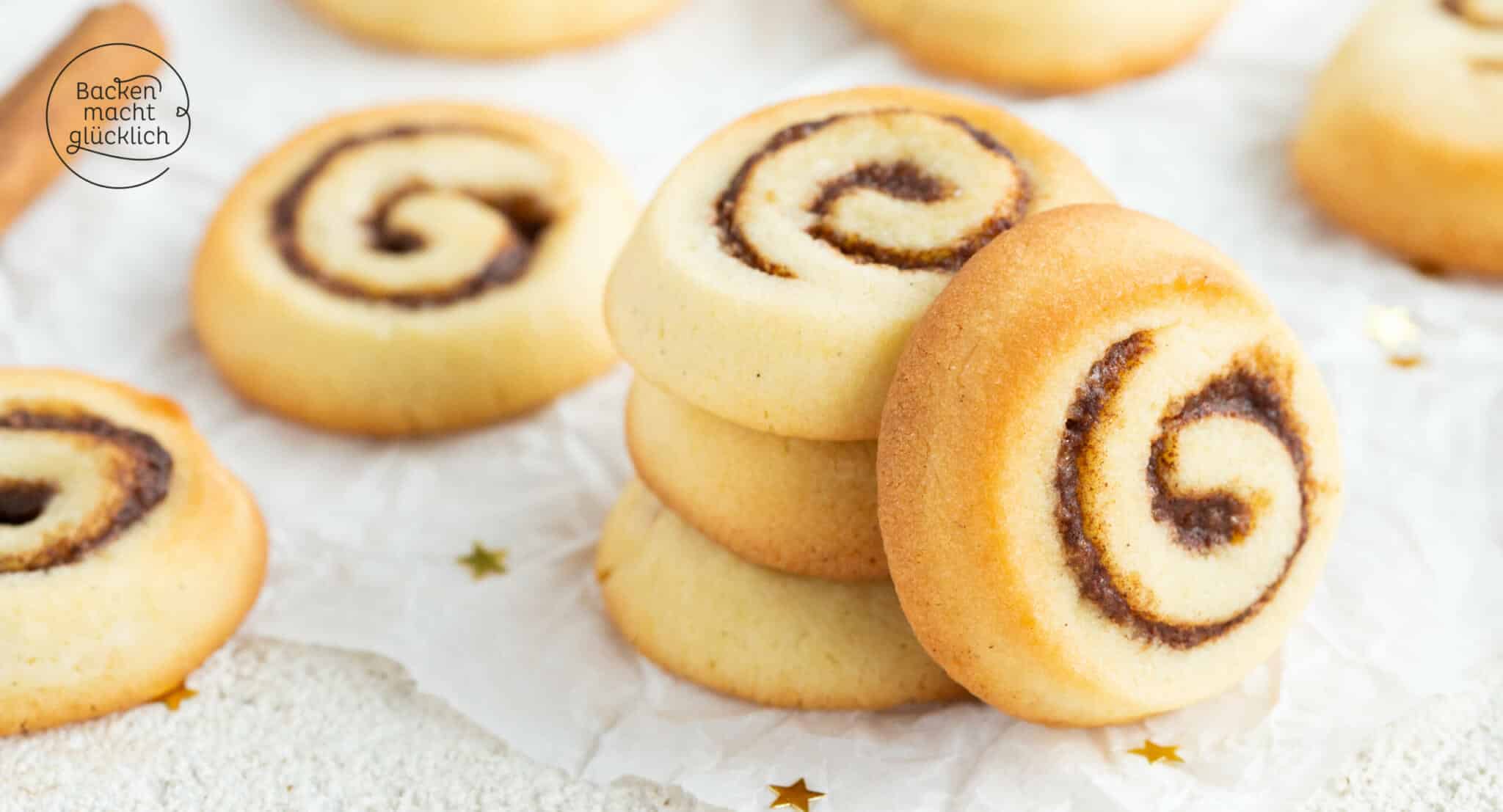 Zimtschnecken-Plätzchen | Backen macht glücklich