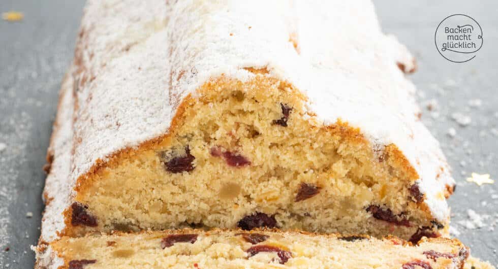 Stollen Rezept mit Marzipan