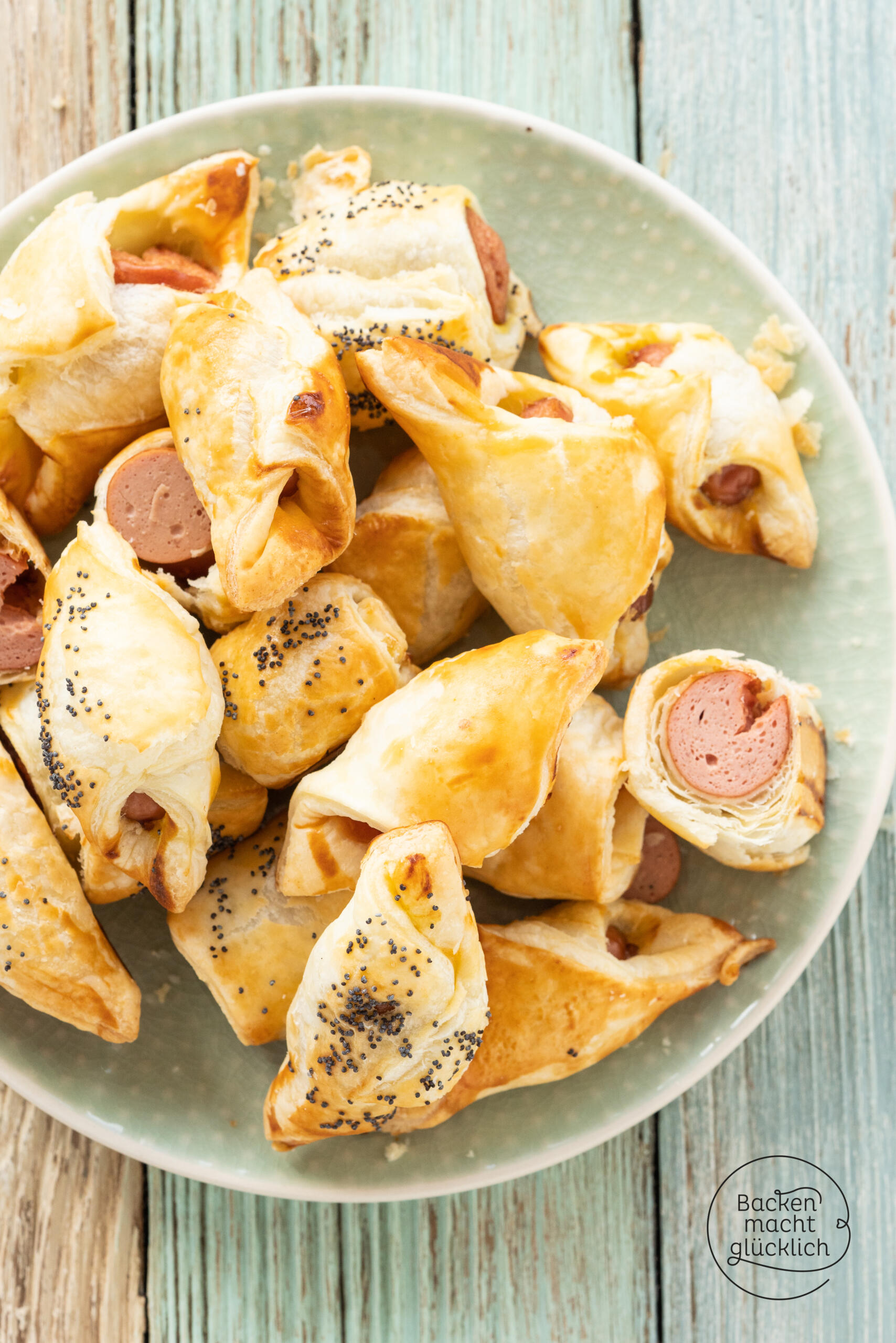 Würstchen im Blätterteig Snack