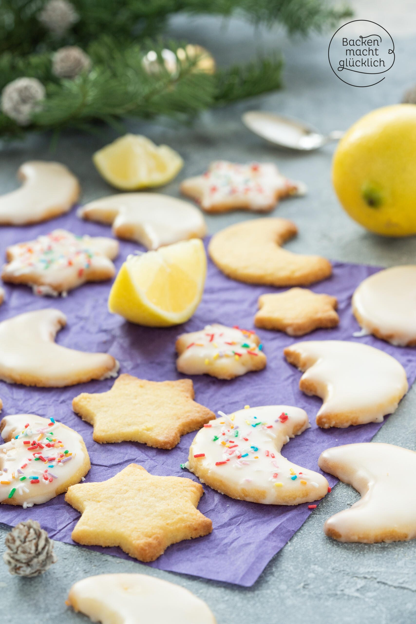 weihnachtsplaetzchen mit zitrone