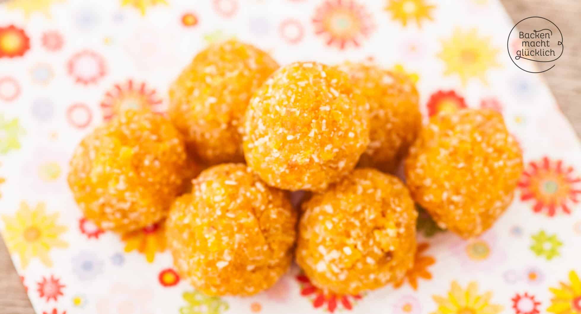 Aprikosen-Kokos-Konfekt ohne Zucker | Backen macht glücklich