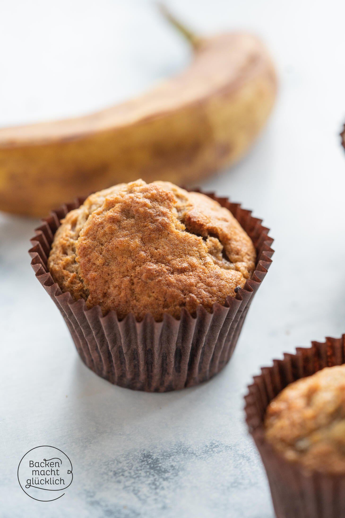 Einfache saftige Bananenmuffins