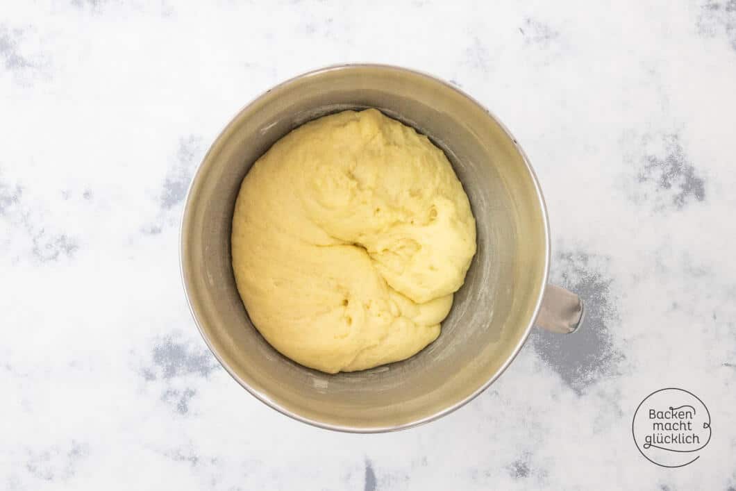 Hefezopf Zubereitung