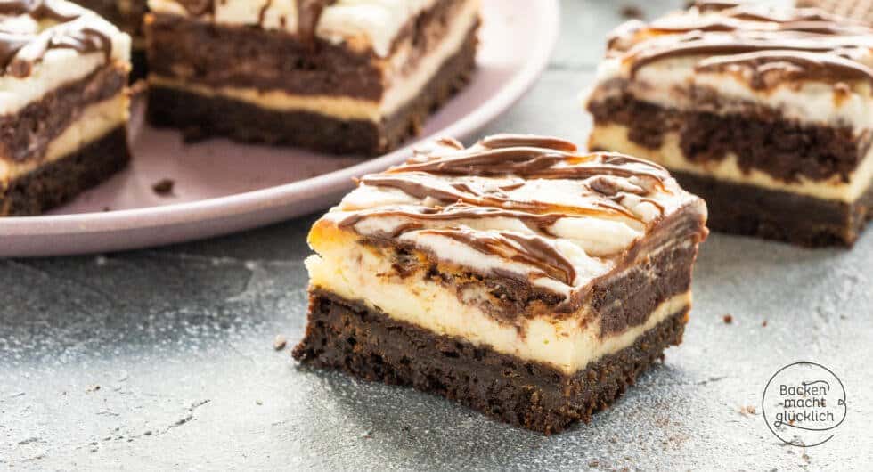 Cheesecake Brownies | Backen macht glücklich