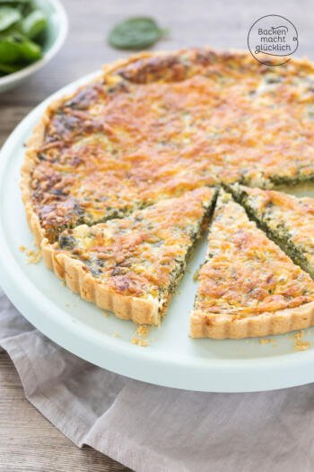 Spinatquiche mit Feta