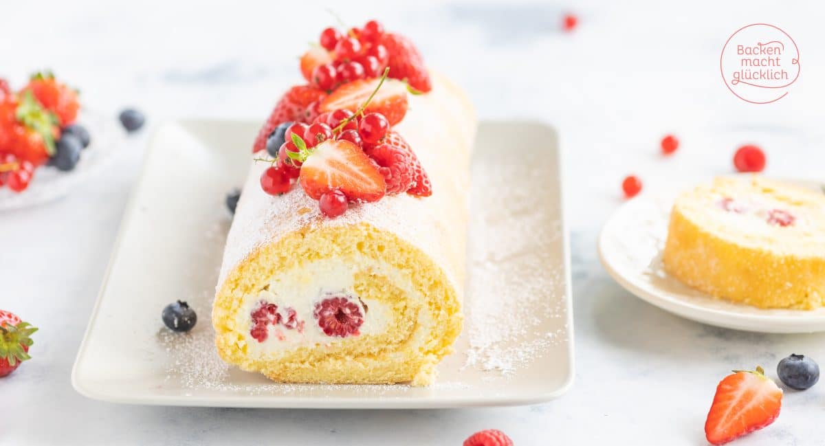 Biskuitrolle | Backen macht glücklich