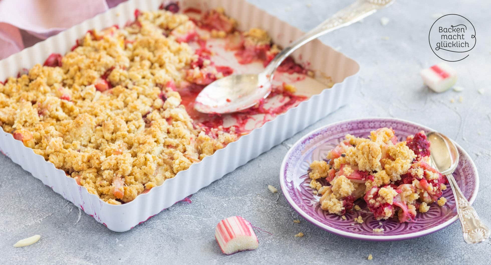 Fabelhafte Rhabarber Crumble Mit Haferflocken Bilder