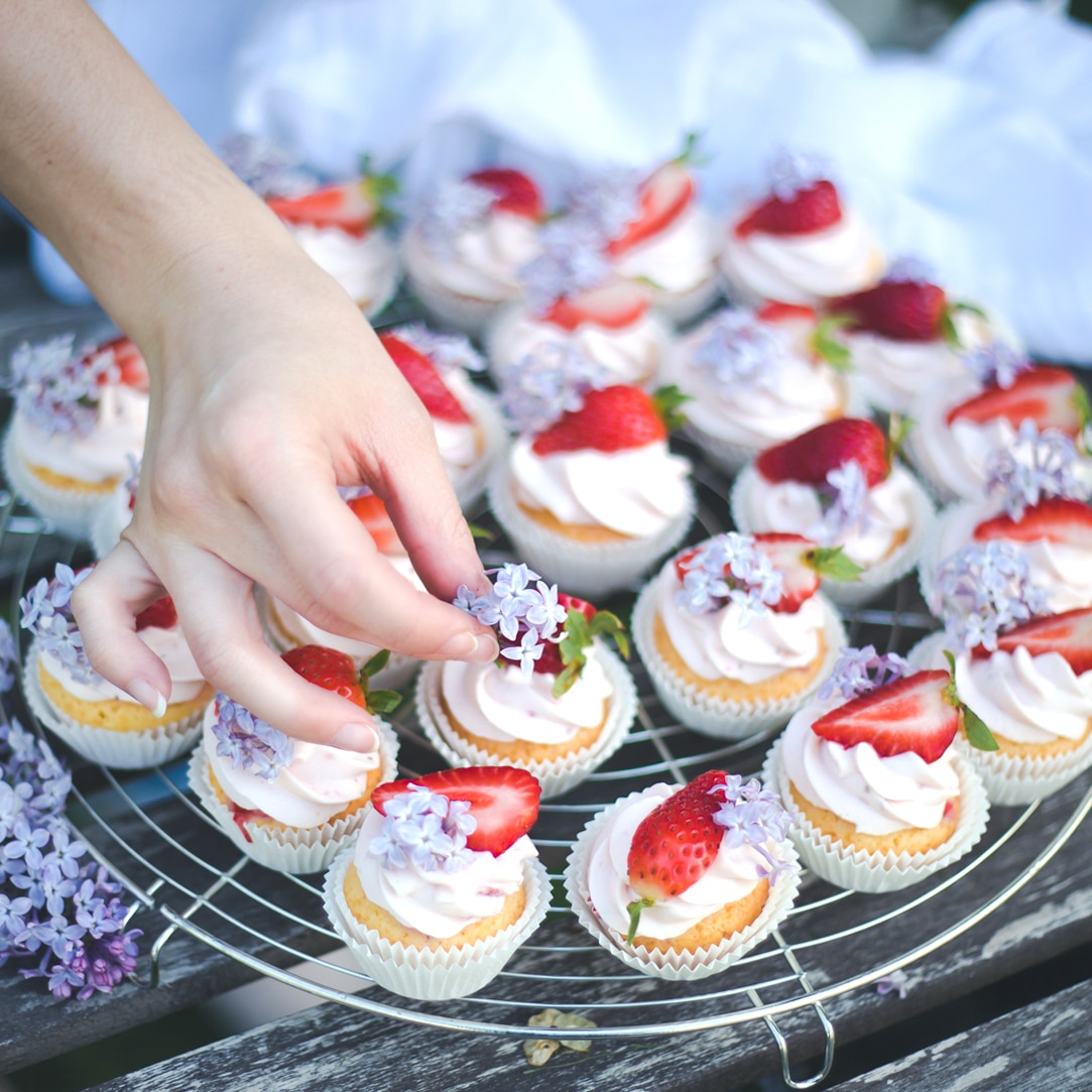 Erdbeer-Cupcakes | Backen macht glücklich