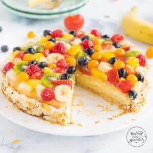 Bunte Obsttorte