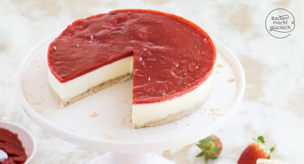 Erdbeer Panna Cotta Torte