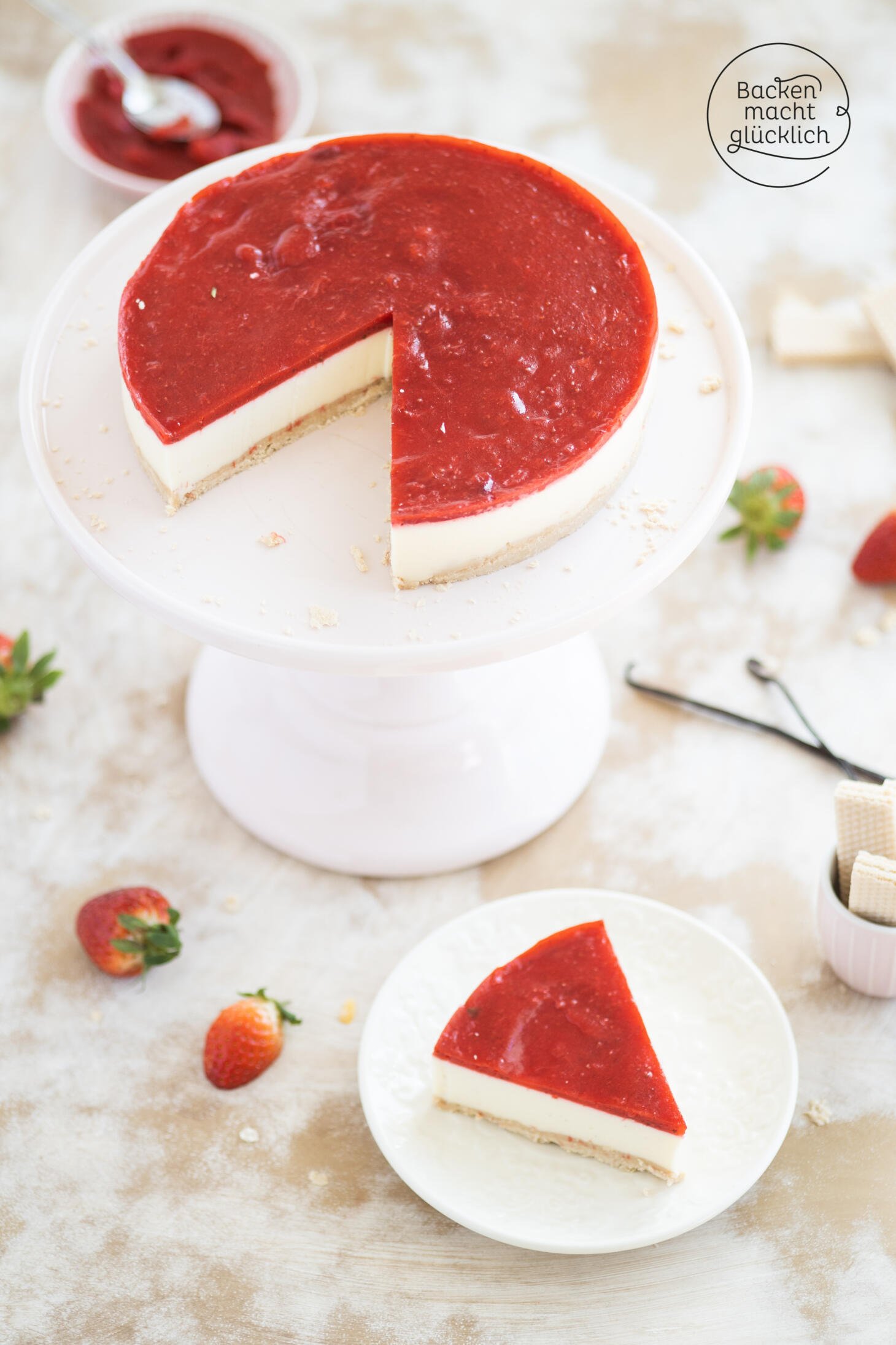 Panna Cotta Torte Backen macht glücklich