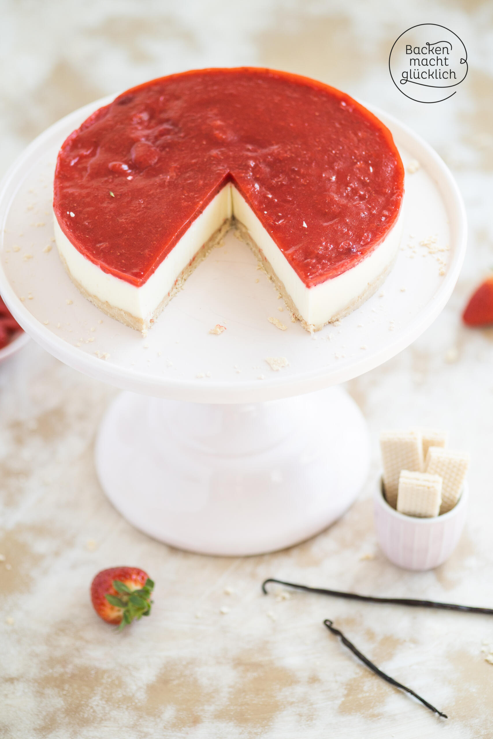 Panna Cotta Erdbeertorte