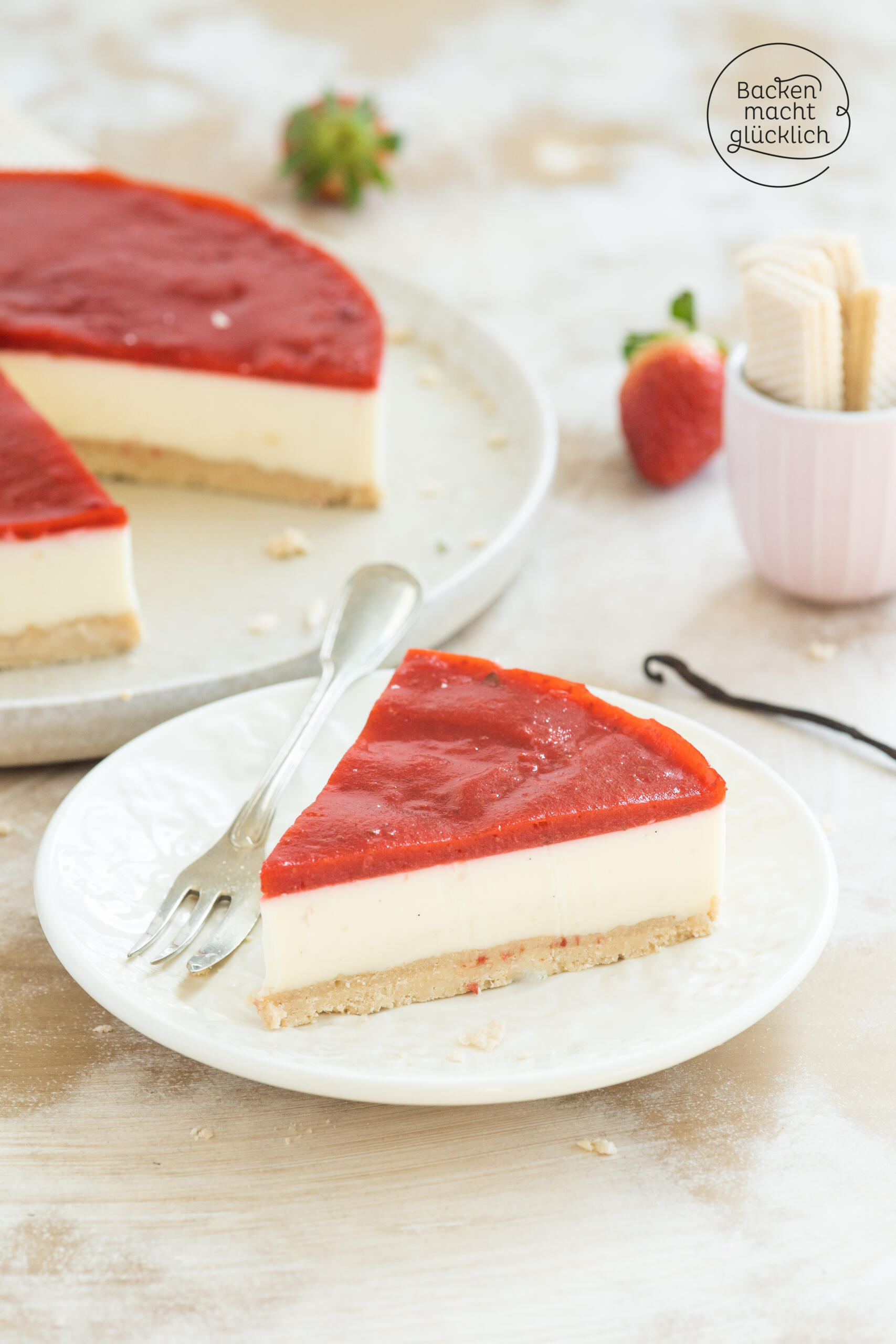 Panna Cotta Torte ohne Gelatine