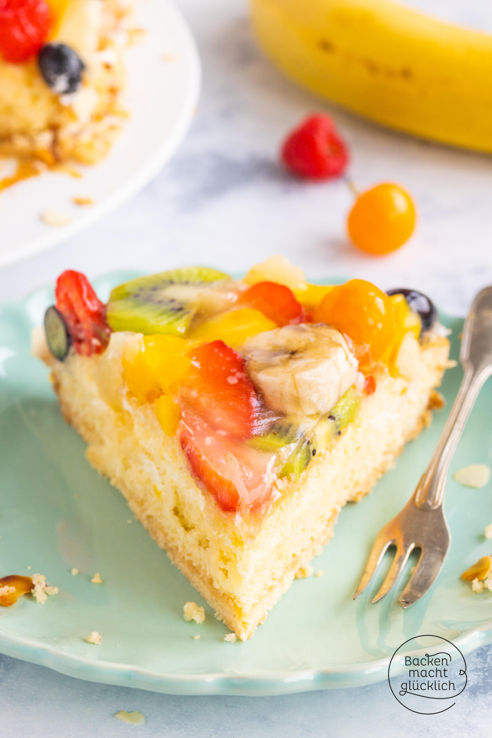 Sommerliche Obsttorte