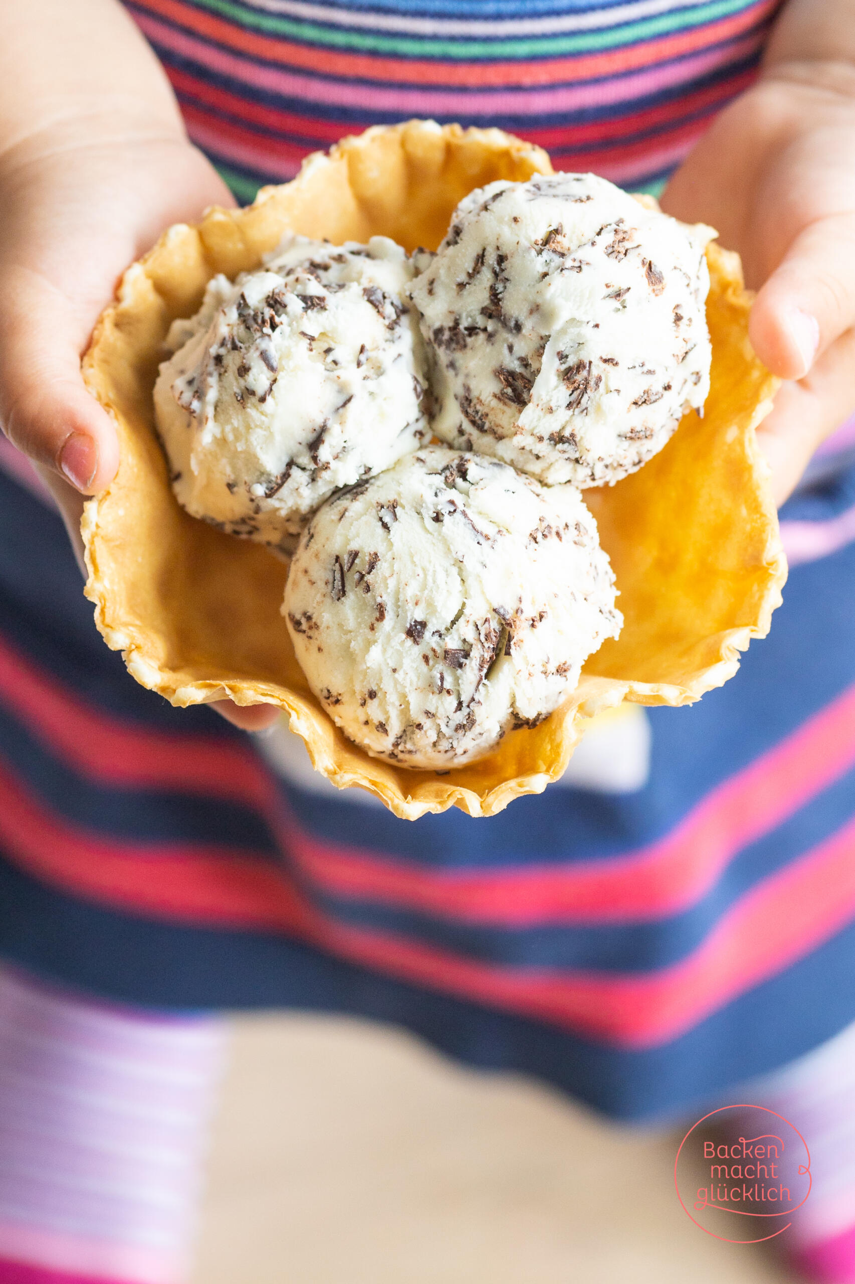 Stracciatella-Eis selbermachen