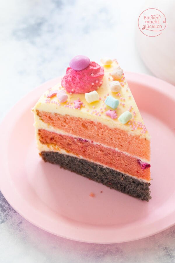 einfache rosa Torte