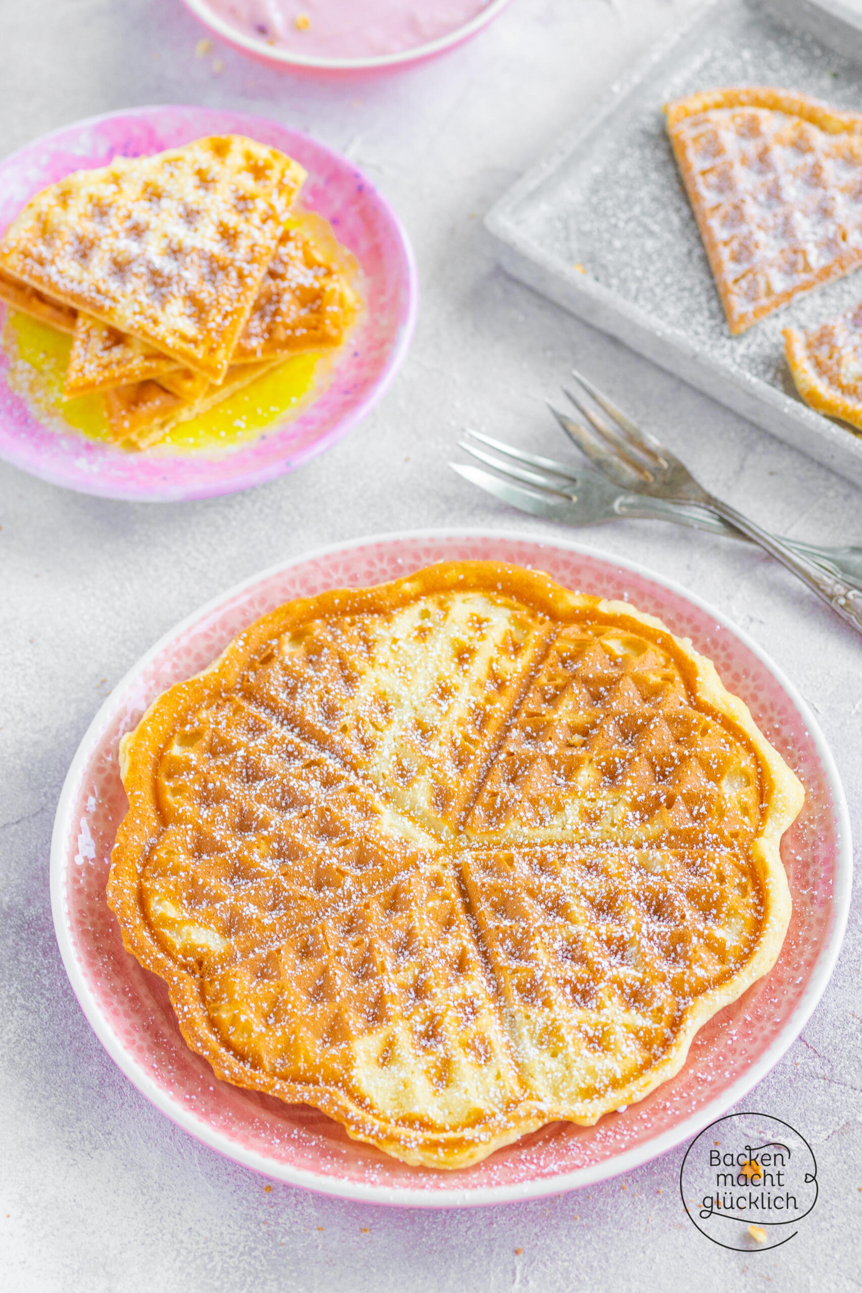 weiche Waffeln mit Joghurt