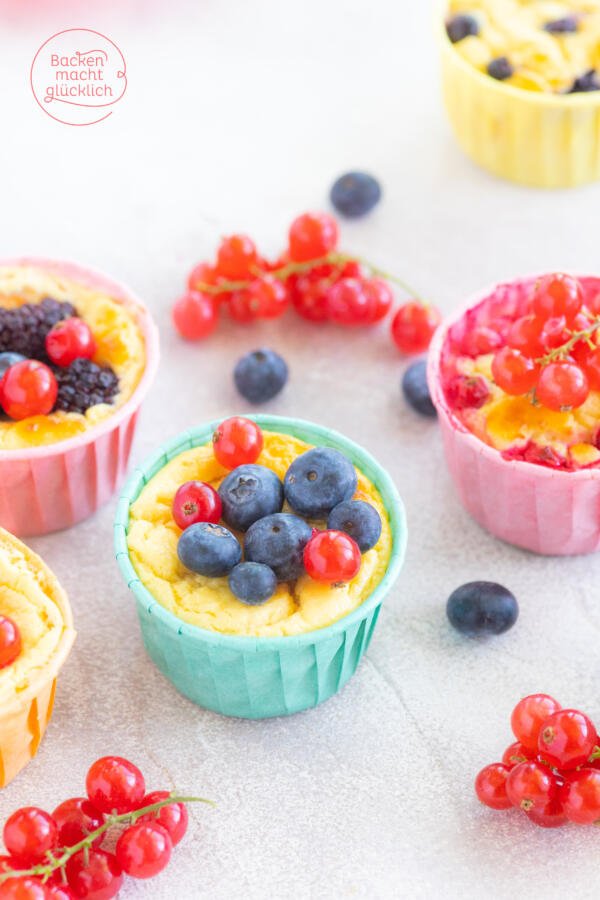 kalorienarme zuckerfreie Quarkmuffins