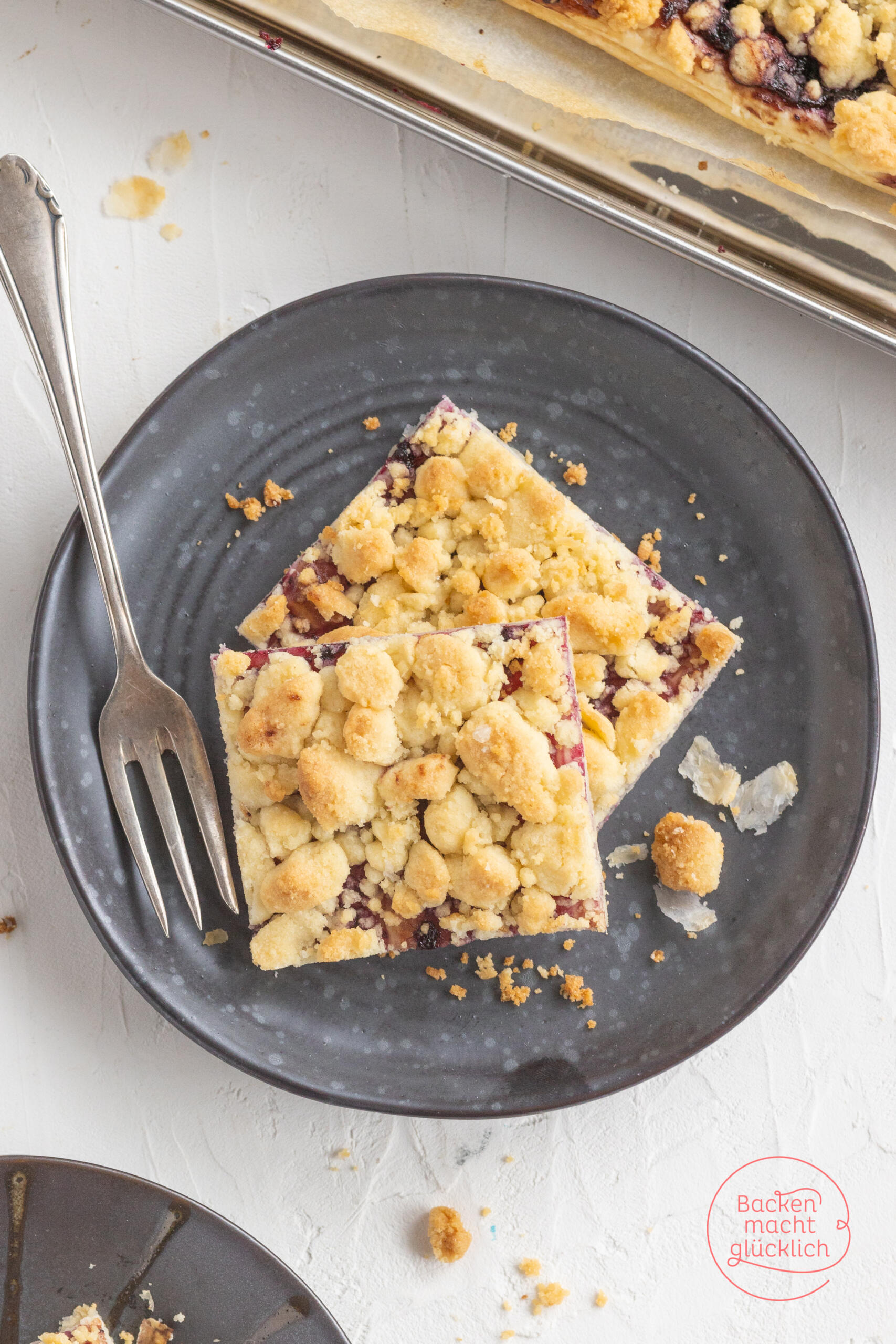 Blätterteig-Streusel-Kuchen