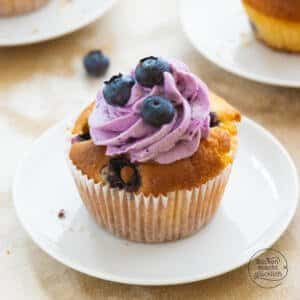 saftige Blaubeercupcakes