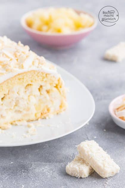 Zitronen Kokos Roulade