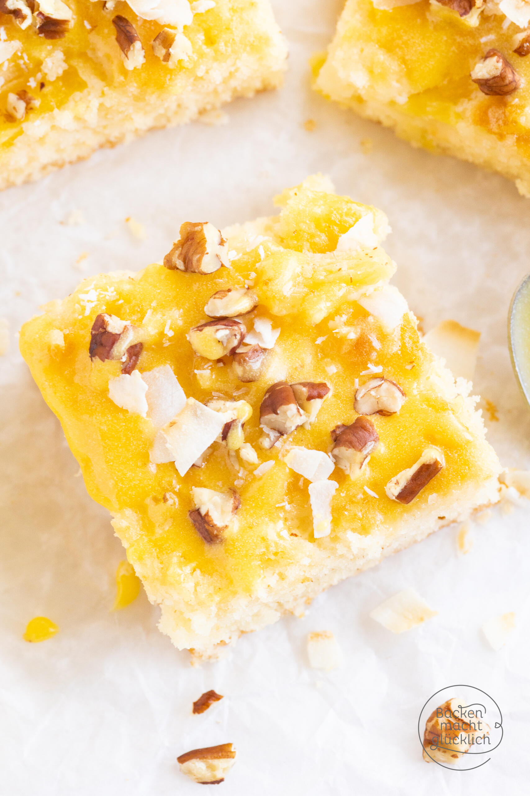 Kuchen mit Ananas Kokos