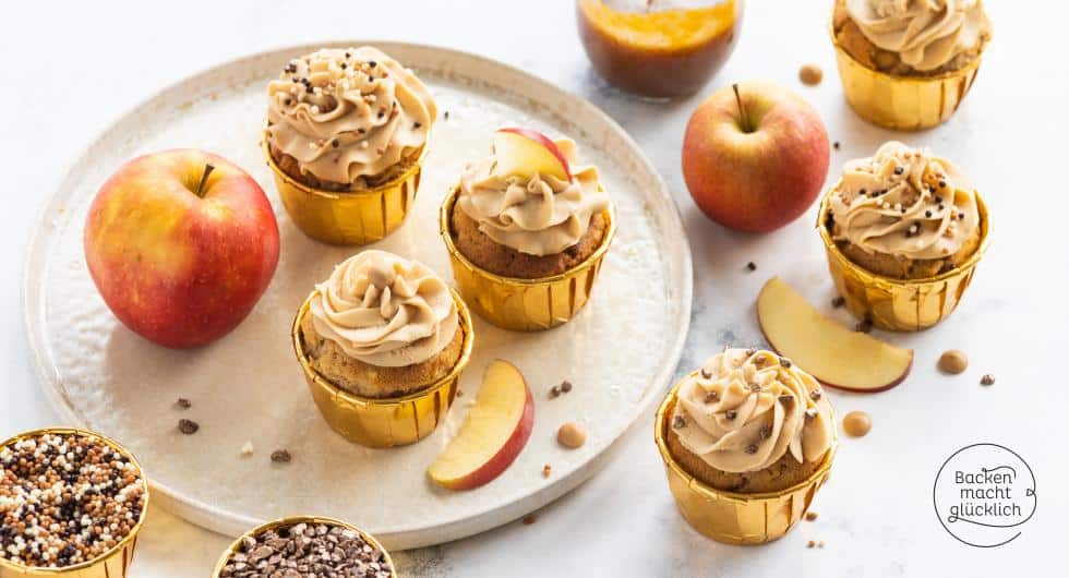 Apfel-Karamell-Cupcake Rezept