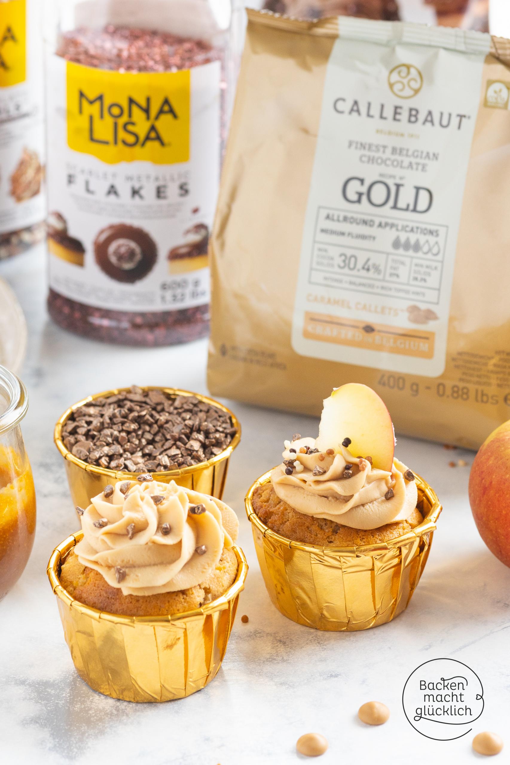 cupcakes mit Karamelltopping