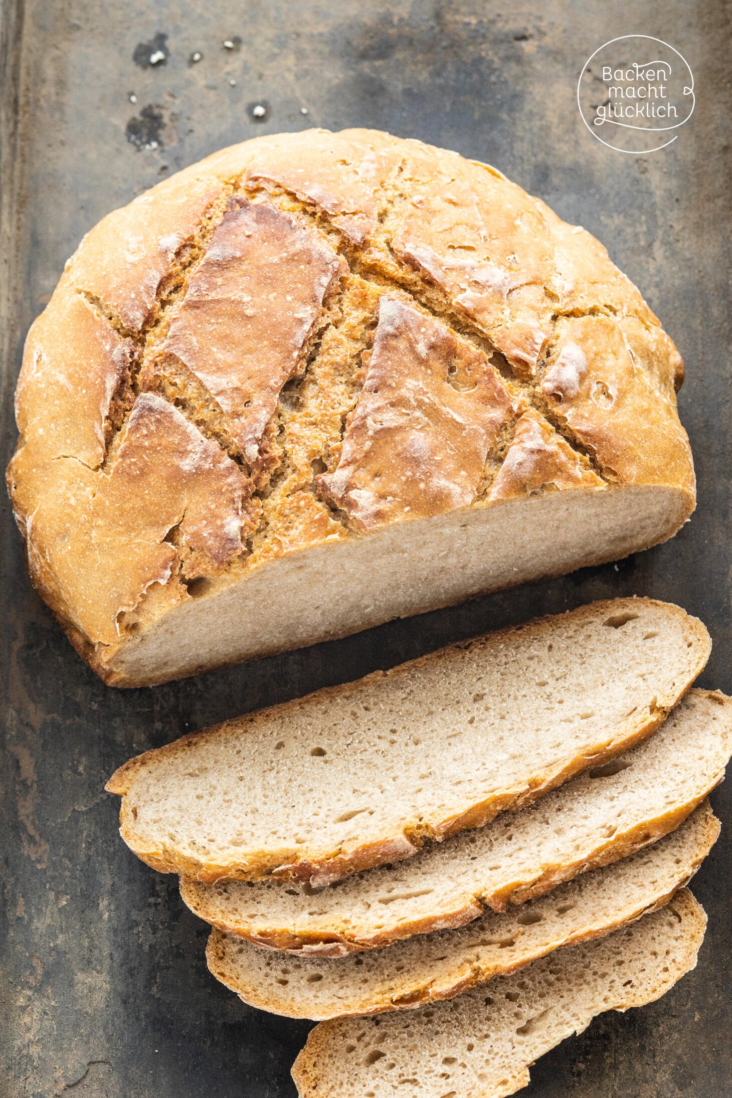 roggenmischbrot mit hefe und sauerteig