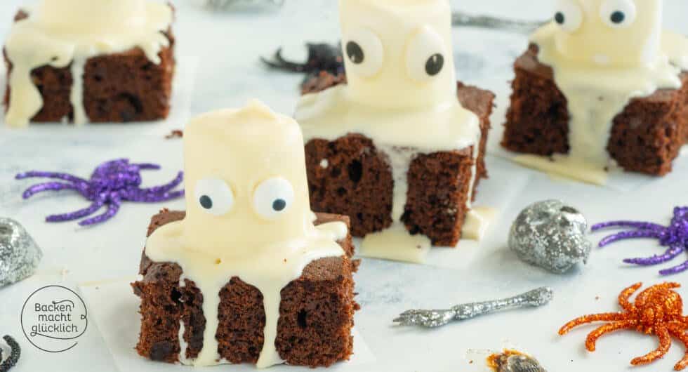 Halloweenbrownies Gespenster