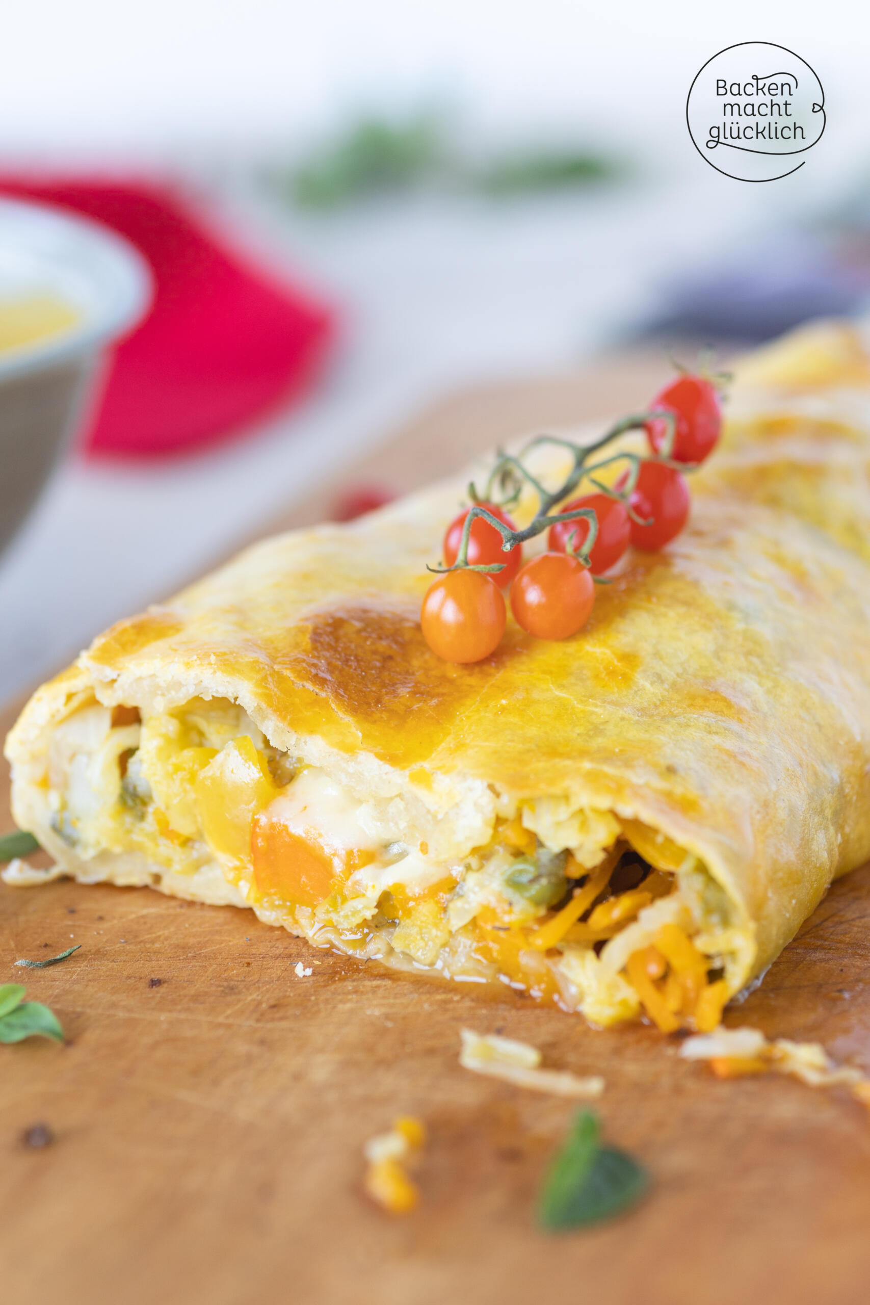 Gemüsestrudel mit Strudelteig