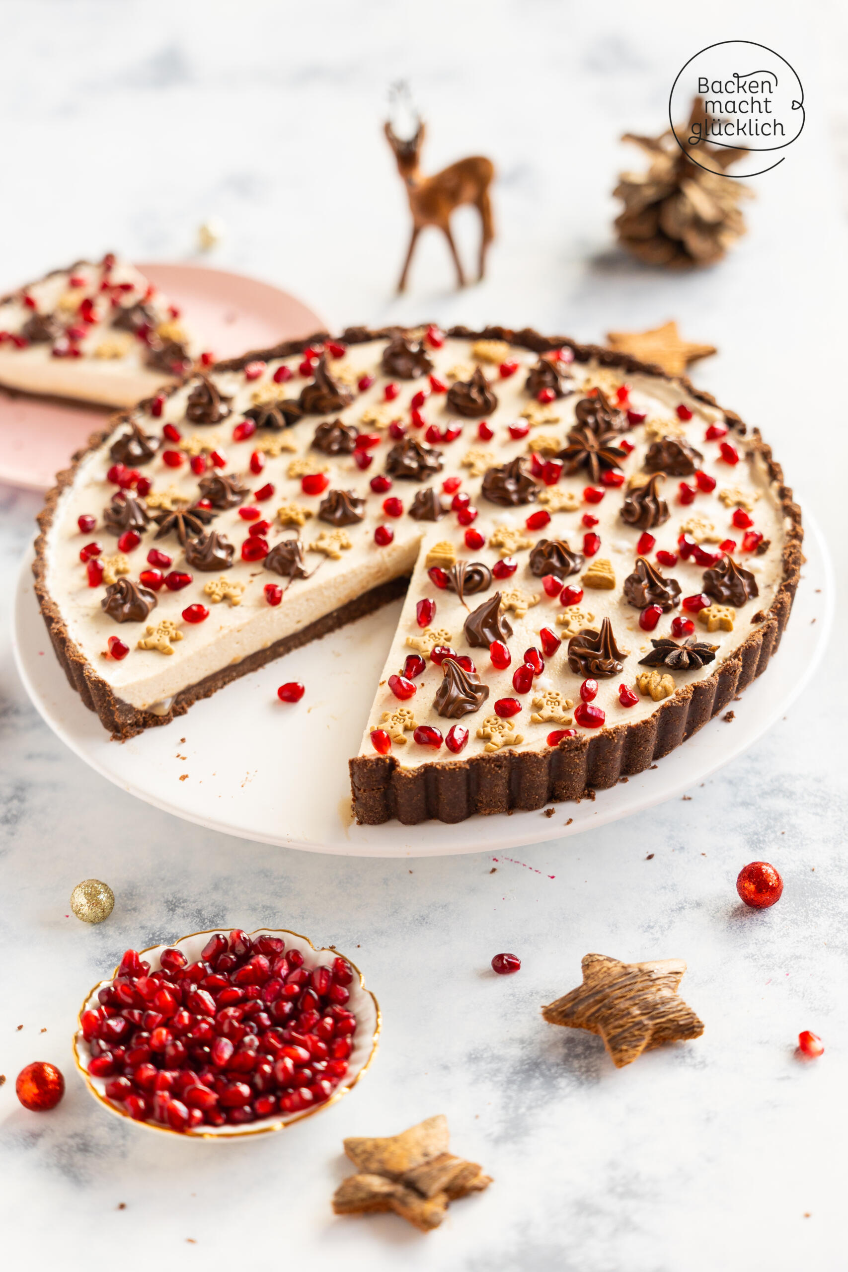 Wintertarte mit Lebkuchen