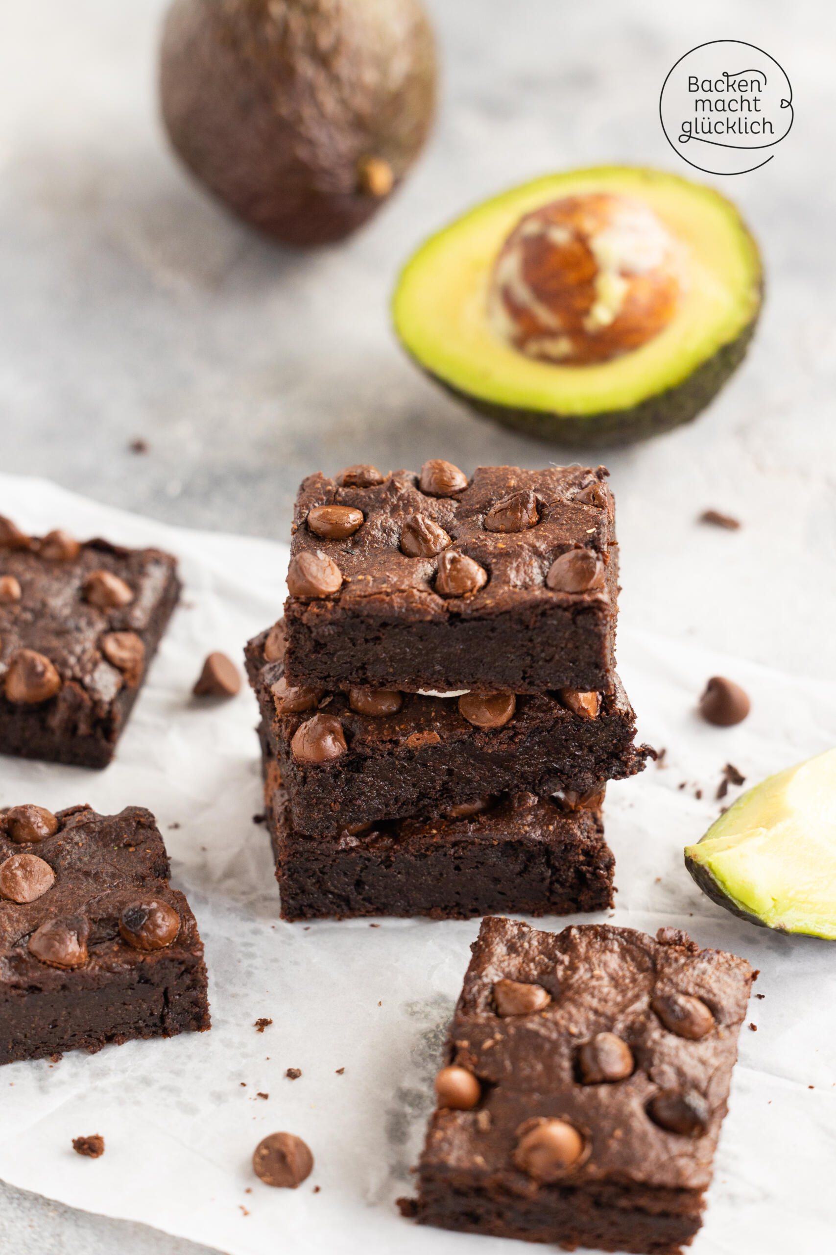 gesunde Avocadobrownies