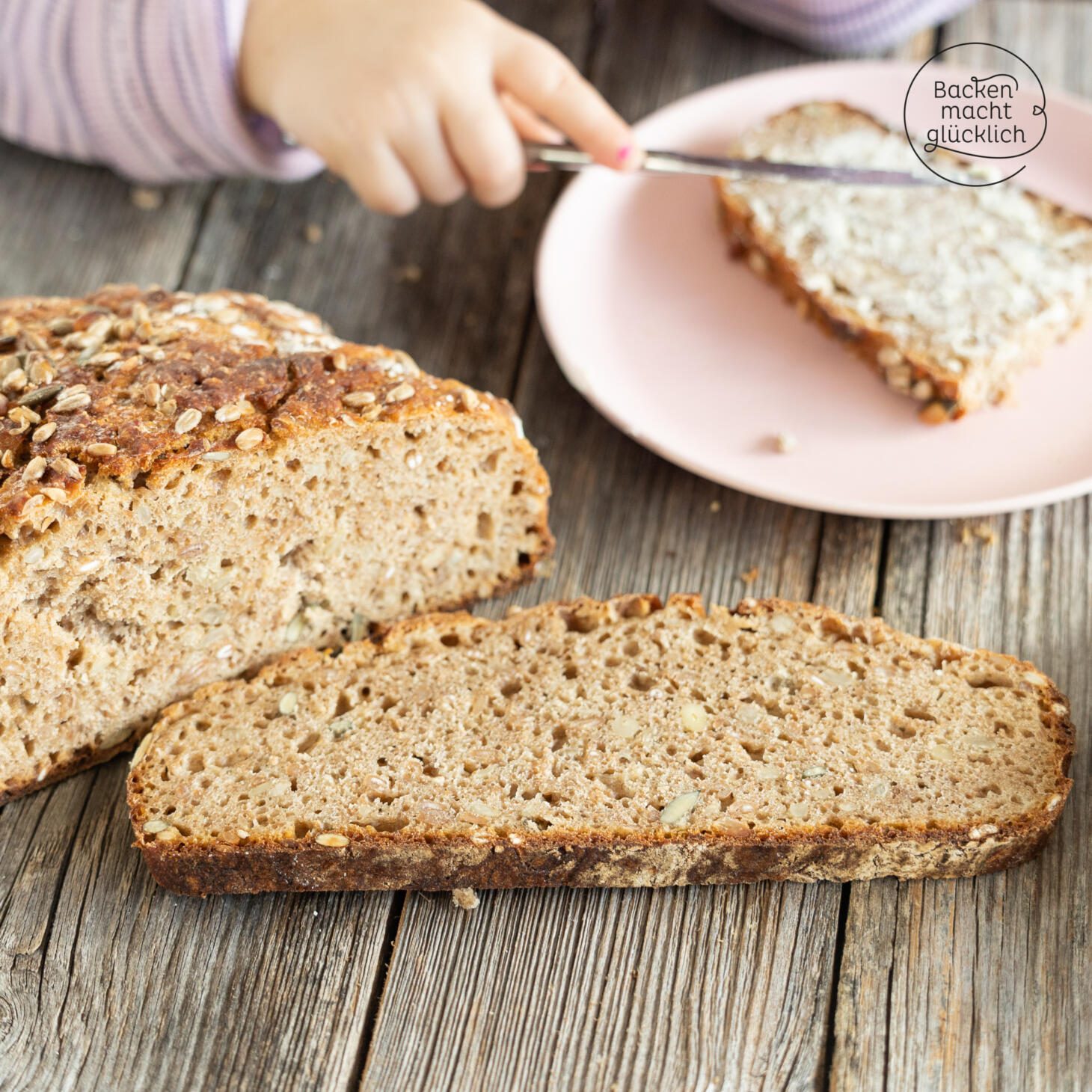 Saftiges Körnerbrot mit Sauerteig