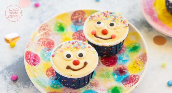 Faschingsmuffins Clownmuffins