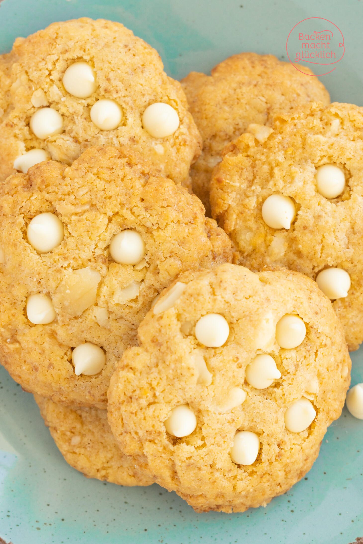 Macadamia Cookies mit weißer Schokolade | Backen macht glücklich