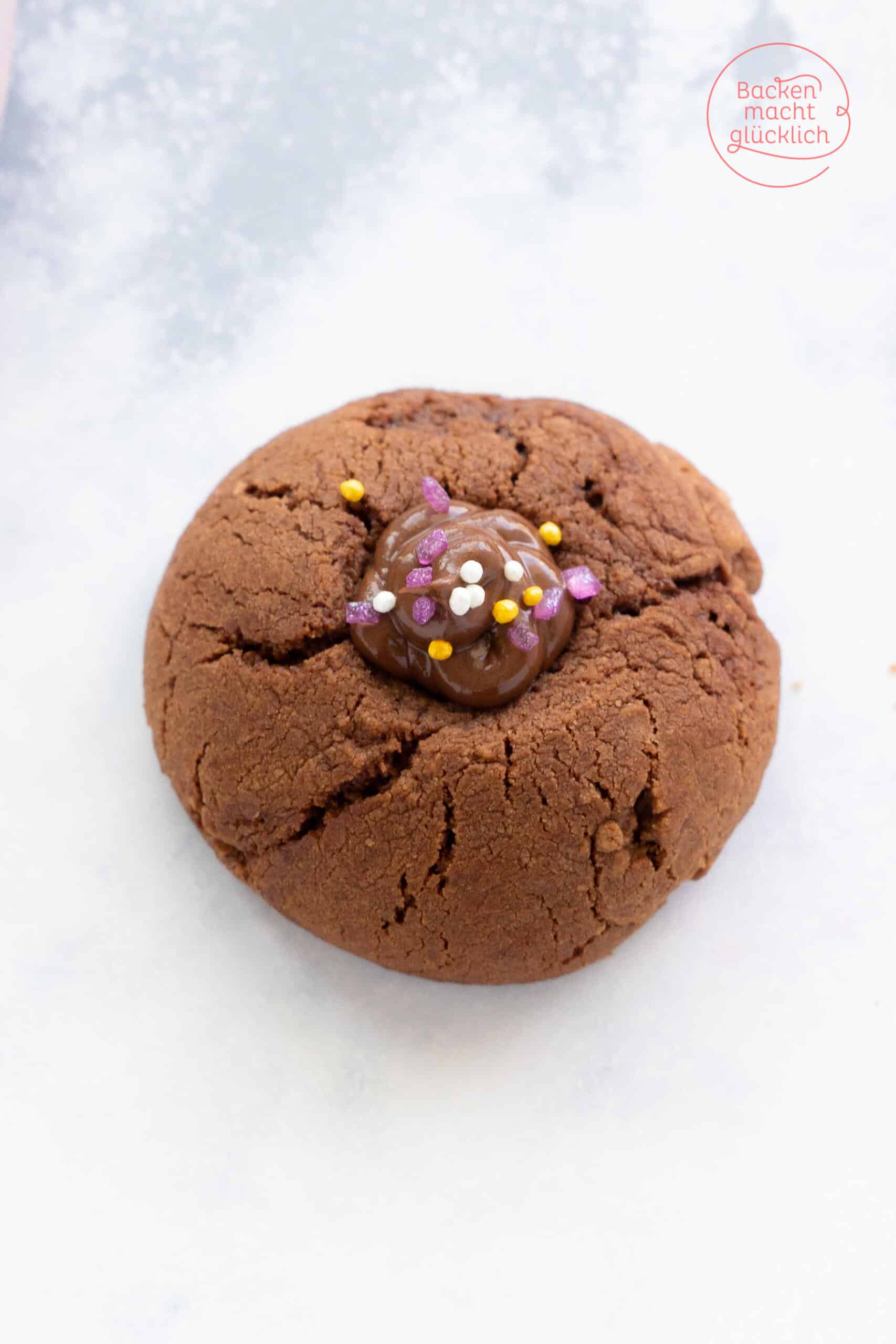 3 Zutaten Nutella Cookies