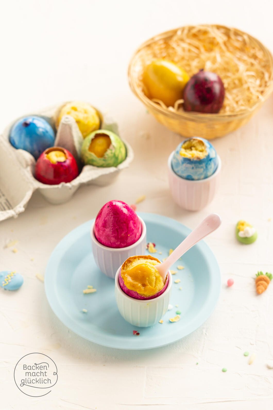 Kuchen in der Eierschale Backen macht glücklich