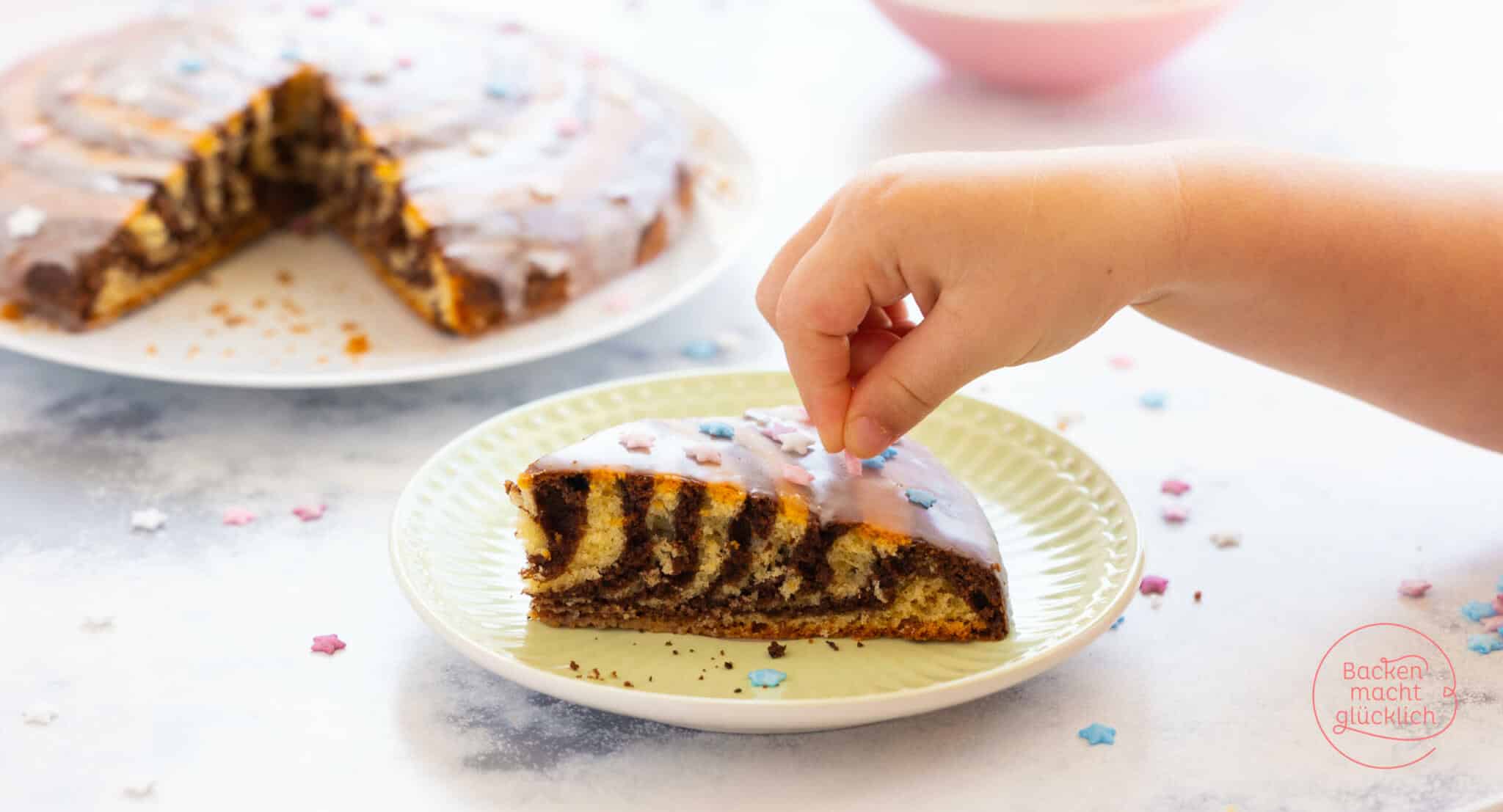 Zebrakuchen einfach backen