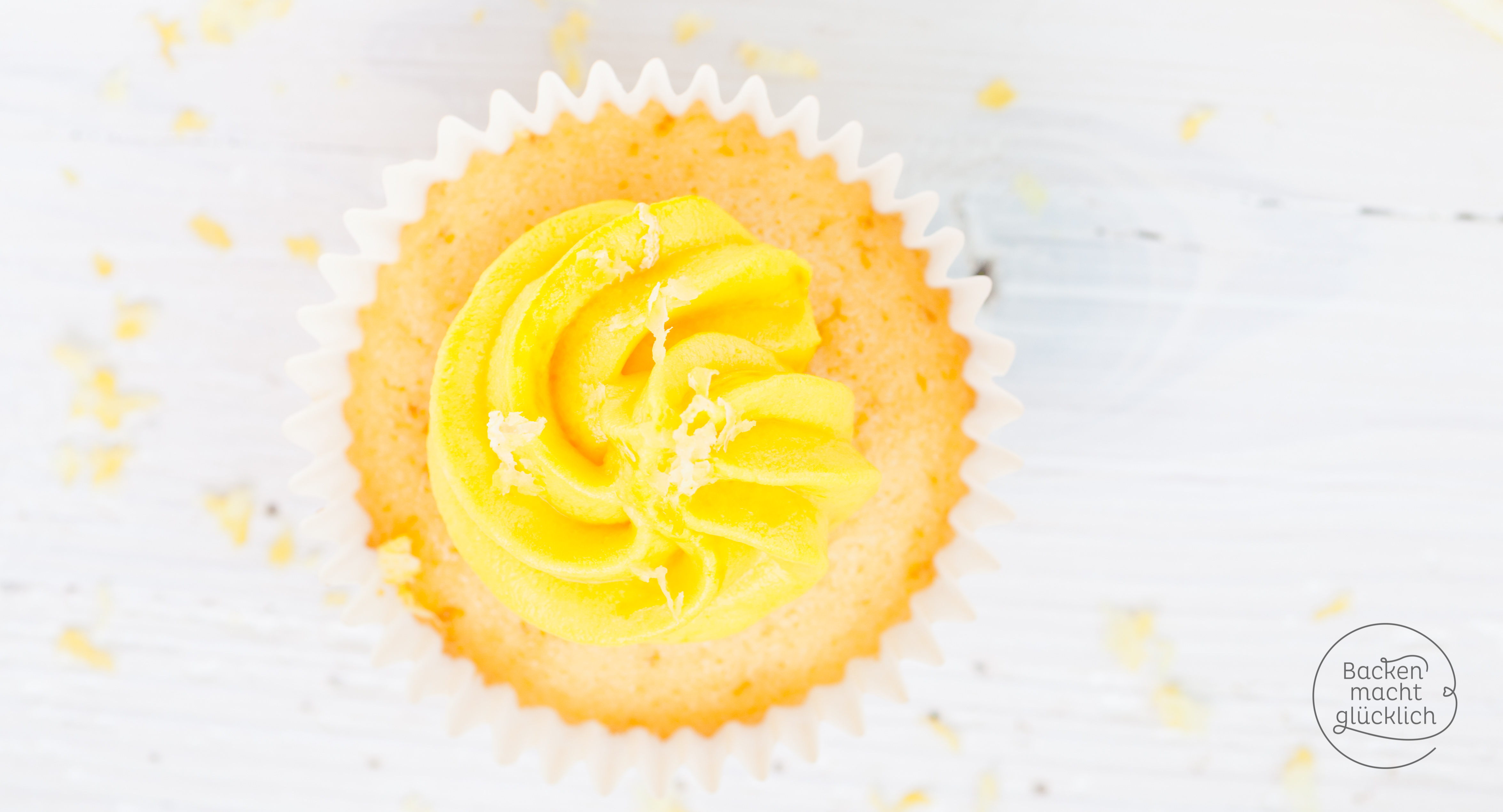 ZitronenCupcakes mit FrischkäseFrosting Backen macht glücklich