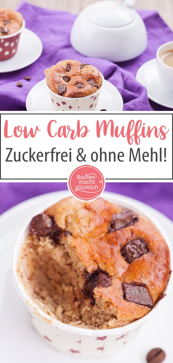 Einfaches Rezept für saftige Low Carb Proteinmuffins, die wirklich schmecken! Glutenfrei, ohne Zucker und Mehl.