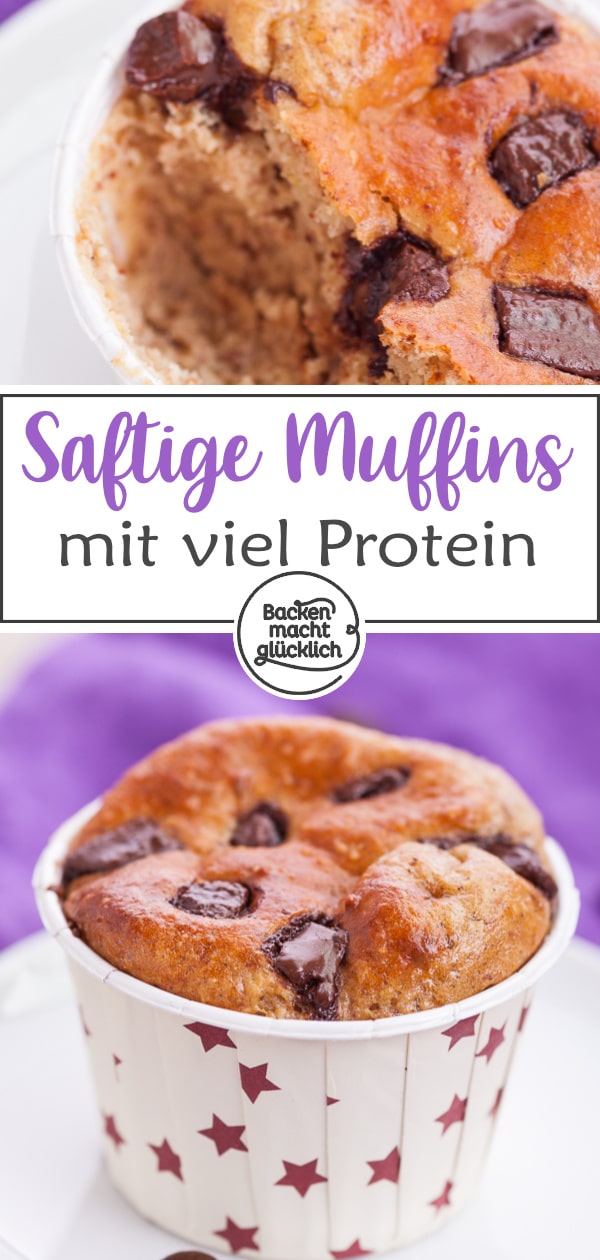 Einfaches Rezept für saftige Low Carb Proteinmuffins, die wirklich schmecken! Glutenfrei, ohne Zucker und Mehl.